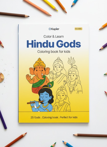 Coloring Book | Hindu Gods | Kids Activity Book | CB001