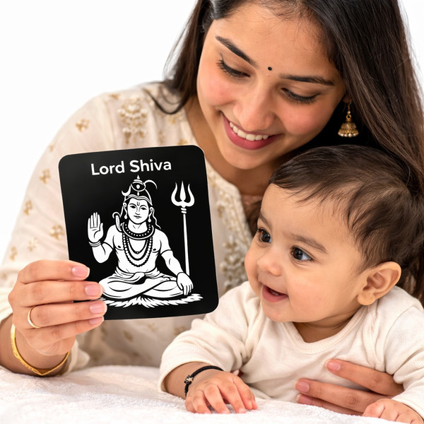 Hindu Gods | Flash Cards for Infants | High Contrast | FC004