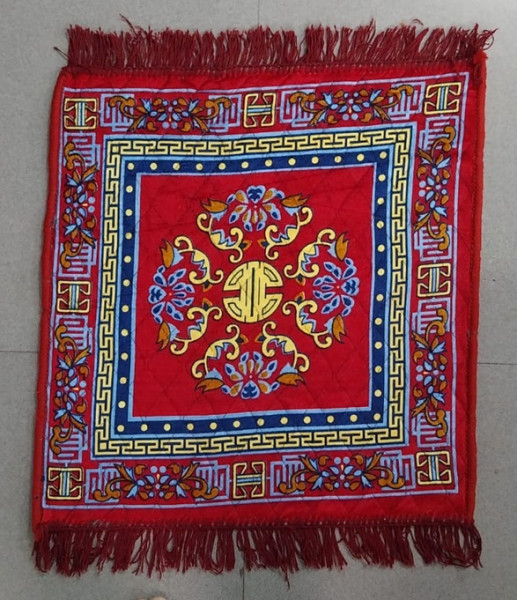 Aasan | Pooja Mat | Velvet | Medium | 24x24 | AA002