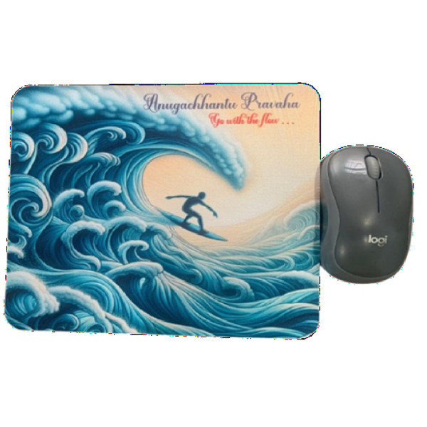 Go with the wind | Anugacchantu Pravaha - Mouse Pad - MP005