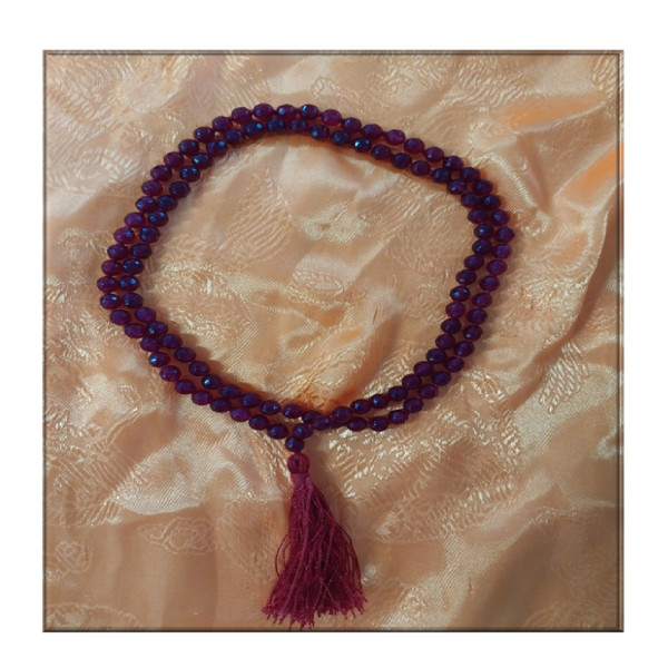 Dark Manick Mala - Diamond Cut - 6 mm - AI020