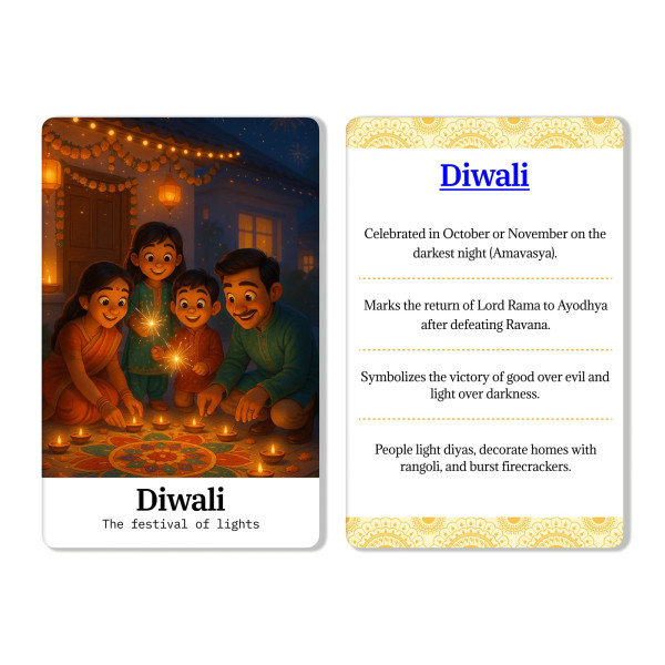 Hindu Festivals | Flash Cards | FC005