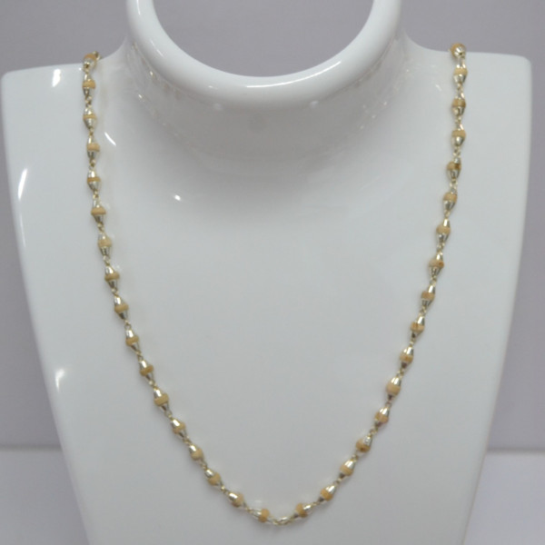 Silver Tulsi Mala | Small | Cup Pattern | SI001