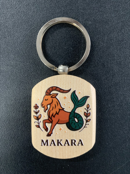 Wooden Key Chain - Makara - UV Printing