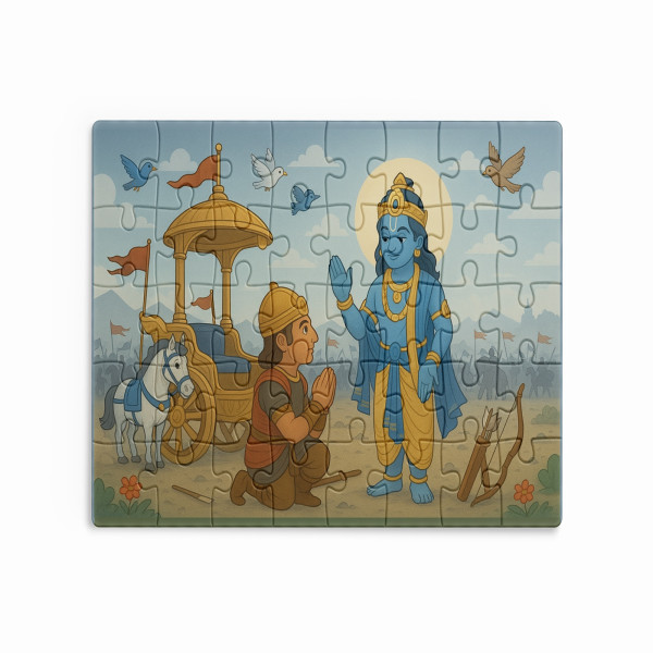 Krishna and Arjuna Puzzle | Kids Learning Puzzle | PZ002