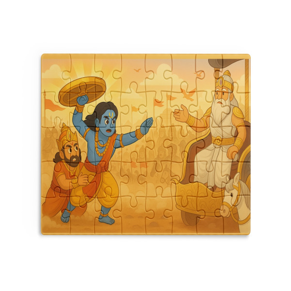 Krishna and Bhishma Puzzle | Kids Learning Puzzle | PZ003