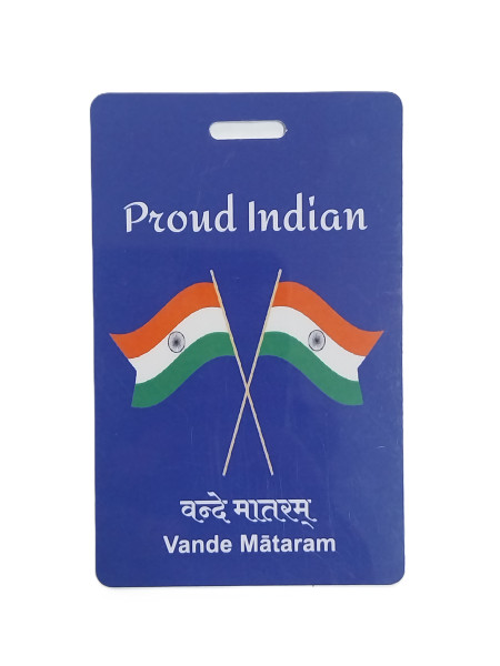 Baggage Tag | Proud Indian  - Bilingual Luggage Tag | Tag of the Wanderer