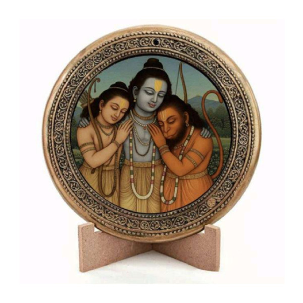 Gaumaya Craft | Wall Hanging | Laminate | Rama Lakshmana Hanuman | GC028
