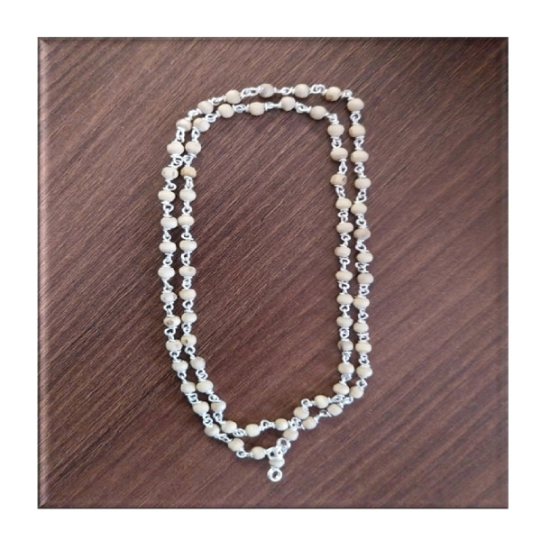 Silver Tulsi Mala - Small - SI002