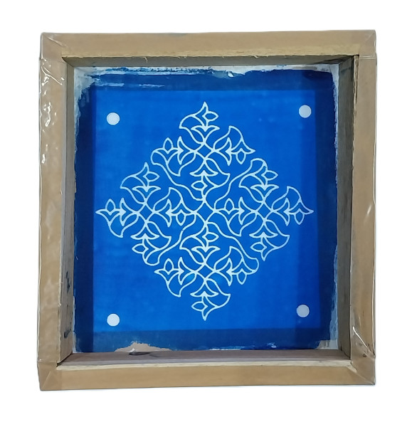 Stencil Rangoli | Wooden Frame | 5" x 5" | SR002