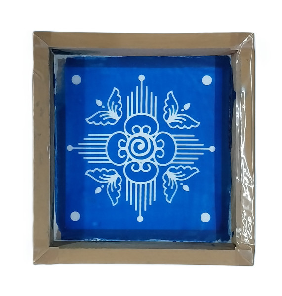 Stencil Rangoli | Wooden Frame | 5" x 5" | SR003