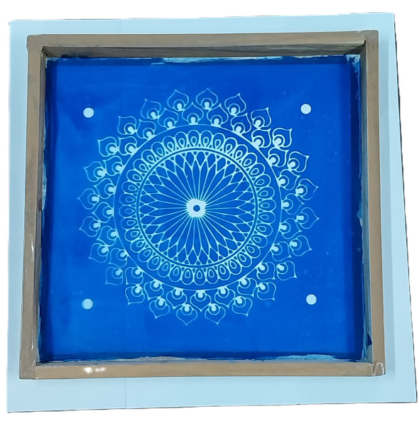 Stencil Rangoli | Wooden Frame | 10" x 10" | SR008