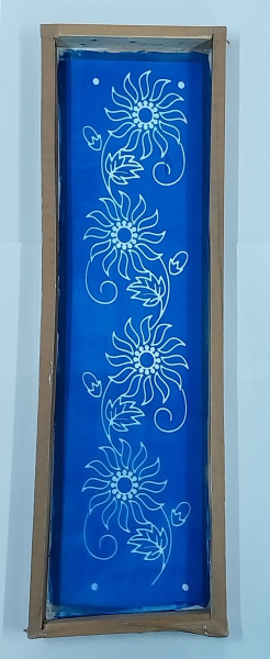 Stencil Rangoli | Wooden Frame | 17" x 5" | SR016