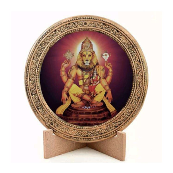 Gaumaya Craft | Wall Hanging | Laminate | Sri Lakshmi Narasimha | GC032