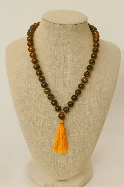 Tiger Stone - 108 + 1 Beads - 6 MM