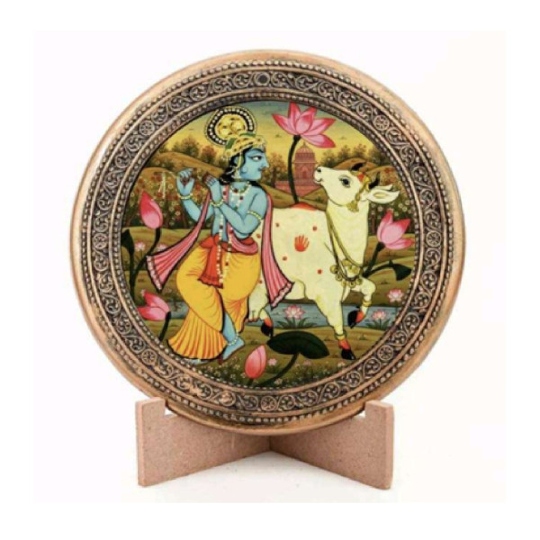 Gaumaya Craft | Wall Hanging | Laminate | Traditional Lord Krishna | GC025